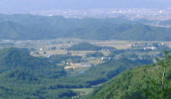 松茸山から和田を望む
